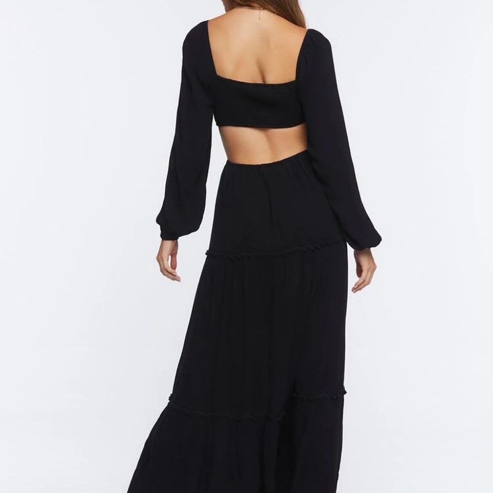 FOREVER 21 WOVEN PEASANT CUT OUT DRESS SIZE SMALL  -NEVER WORN - Picture 13 of 13